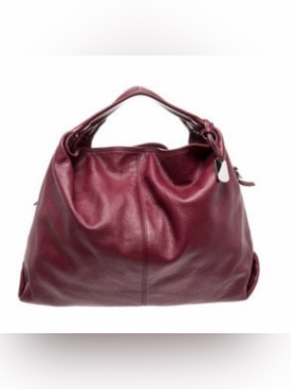 Furla Deep Wine Leather Hobo Bag